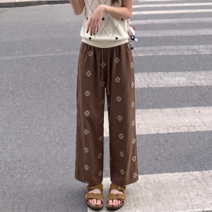 AIYITI | Vintage Casual Loose Plus Size Capri Trousers 3/4 Length