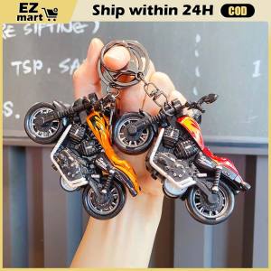 Motorcycle Keychain Mini Harley Motorbike Key Chain Creative Personality Couple Bag Cool Toy