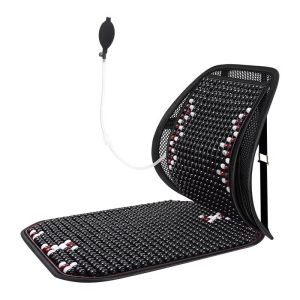 Breathable Adjustable Airbag Lumbar Support Cushion for Car