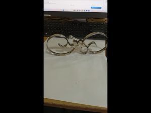 Bunga S Perak 25cm Ornamen Hiasan Tangga Pagar