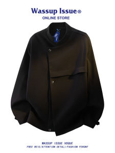 Mandarin Collar Suit Jacket