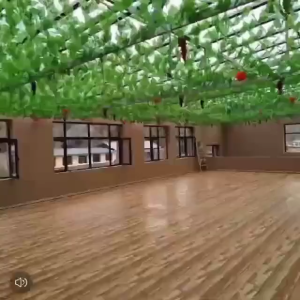 3PCS Artificial green leaf rattan vine plant leaf birthday party wedding decoration 2 meters