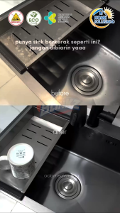 Serbuk Pembersih Wastafel Stainless - MRBlinkz Stainless Cleaner Pembersih Kerak Bak Cuci Piring