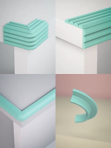 8cmX2mThickened and high elasticCollision stripCollision avoidanceFurnitureTable Edge Guard Strip Baby Safety Protection Strip