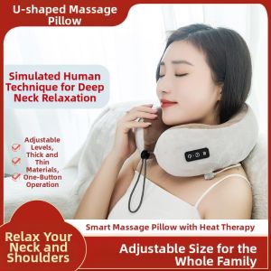 NPC | Portable Charging U-shaped Massage Pillow Infrared Heating Neck Protection