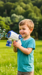 Mainan Anak CUTE SPACE SERIES BUBBLE BTC-3034 Mainan Outdoor Anak Mesin Tembakan Bubble Gelembung