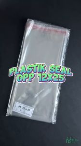 Plastik Seal OPP 12x25 (100 lembar) / Plastik Seal 12 x 25 Bening Lem Rekat Roti Undangan