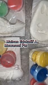 Mainan Edukasi Anak Alat Lukis Patung Gypsum / Patung Lukis Gypsum Random / rosi book