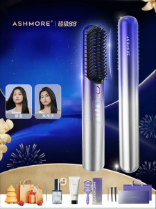 「China Plug」ASHMORE | Dual-Function Negative Ion Hair Straightener & Curling Iron