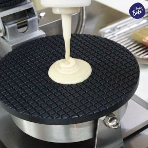 อุปกรณ์กดถ้วยโคนไอศกรีม วาฟเฟิลโบลว์ วาฟเฟิลถ้วยโคน เทปลอน พิมพ์กดถ้วย (Flower Teflon bowl)