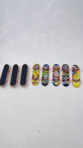 5pcs/Set Mainan Skateboard Mini Professional Finger Skateboard Jari Mainan Diy Finger Skate