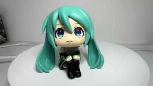 Bandai | Anime Hatsune Miku Look Up Pretty Girl Model Handmade Toy Desktop Decoration Christmas Gift For Friends Surprise Gift Toys