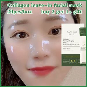 Masker muka pemutih Whitening collagen mask firming shrink pores moisturizing tightening Organic facial mask