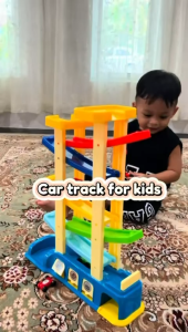 🇲🇾 Kids Toy Car Sliding Track 6 Layer Speeding Car Toy Set Parking Lot Ladder Car Track Ramp Racer Toy Ready Stock Babymommy