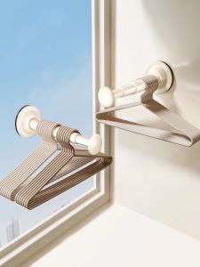 Suction Cup Clothes Hanger Stand Storage Organizer Stacker Wall Coat Racks Expandable Watch Holder Key Holder Fold Drying Rack