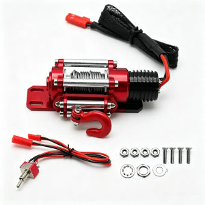 Metal Automatic Simulation Simulated Winch for 1/10 1/12 RC Crawler Car Axial SCX10 III 90046 D90 TRX4 TRX-6 D110 Redcat