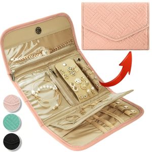 1pc Jewelry Bag Makeup Bag Foldable Jewelry Roll Waterproof Jewelry Storage Bag Travel Portable Jewelry Organizer Travel