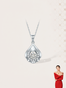 Drop Design Versatile Necklace PT950 Platinum
