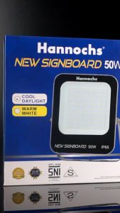 Lampu Sorot HANNOCHS NEW SIGNBOARD LED Flood Light 20W / 30W / 50W / 100W IP65 Waterproof Outdoor Cool Daylight Putih