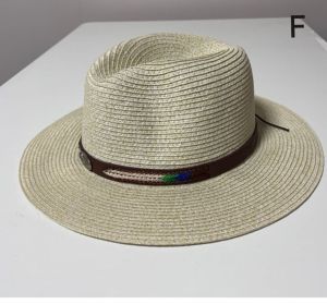 DaVee | Womens straw sun hat hand-made Woven straw hat Summer anti-UV Straw Hat Beach Hat