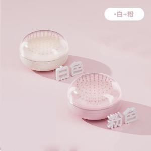 Portable Mini Comb with Mirror Foldable Massage Scalp Meridian Airbag Cushion Personal Hygiene Tool Pocket Size Hair Brush