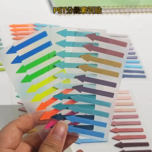 5 PACKS Classification index stickers labels convenience stickers fluorescent index stickers arrow labels stickers
