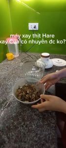 Máy xay thịt HR-XT830 dung tích 2.5L cối thủy tinh 4 lưỡi dao có 2 tốc độ nhanh chậm - thương hiệu Hare - Bảo hành 12 tháng