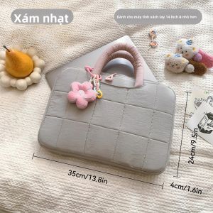 Túi Đựng Laptop Đa Năng Kawaii Sáng Tạo Dành Cho Máy Tính Xách Tay 14-16 Inch Bao Da Macbook Air Pro Di Động Vỏ Polyester Dễ Thương Túi Xách Tay Dành Cho Nữ