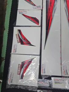Tem exciter 2010 Đỏ bạc rc chính hãng yamaha đầy đủ các đời chính hãng và tem 3 lớp cho ae cần