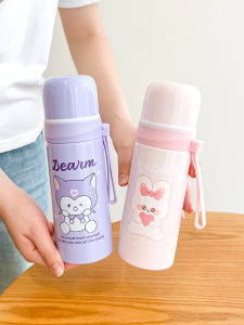 Portable Childrens Thermal Cup High Aesthetic Value Large Capacity Water Bottle for Boys And Girls Going to School Stainless Steel Water Cup