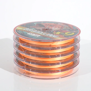 Bingolife PE X9 Tali Pancing 5x100m Connecting Tanpa Putus Dalam Gulungan Orange Line Super Braid Kuat Abrasi Memancing Pantai
