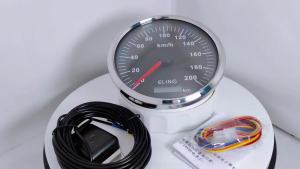 ELING 110mm GPS Speedometer Odometer 0-200km/h for Auto Marine Boat RV with Red Yellow Backlight 12V 24V
