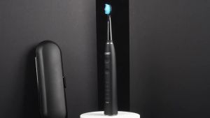 Seago Electric Toothbrush USB Rechargeable Adult 360 Days Long Battery Life IPX7 4 Replacement Heads Travel Box  SG-575