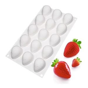 EELHOE | Silicone Baking Molds For Strawberry Fruit Dessert Mousse Mold Silicone Cake Mold Cake Decorations Reusable Making Moulds