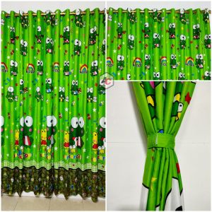 gorden Hordeng Korden jendela smokring 12 lubang motif kupu-kupu biru