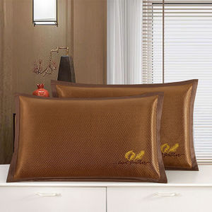 Ice Silk Cool Feeling Latex Pillowcase Pair 48x74 Summer Cold Vine Student Home Use Bedding Single Person Pillow Cover