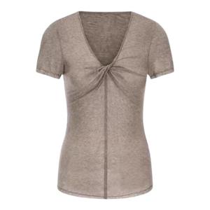 YUEZHONGWEI | Áo thun tay ngắn cổ chữ V dáng ôm mùa hè phong cách mới cổ điển Mỹ dành cho nữ Áo thun thường ngày màu trơn