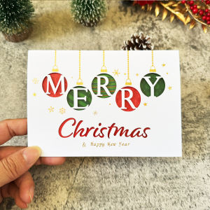 Thiệp Chúc Mừng Giáng Sinh Ba Trang Rỗng Thanh Lịch Thiệp Chúc Mừng Kinh Doanh Giáng Sinh Cảm Ơn Quà Tặng Có Phong Bì