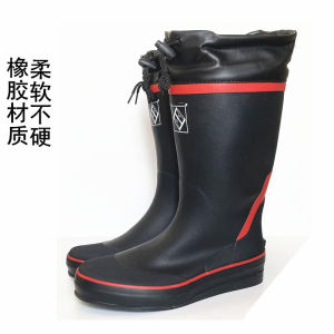 Knee Socks Mens Rain Boots Flats Knee-High Rain Boots Womens Rubber Spring and Summer Rain Shoes Golf Shoes Adult Waterproof Rubber Shoes