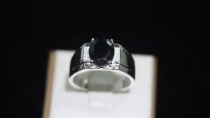 ELFI Black Brian 925 Silver Ring - R95(BK)