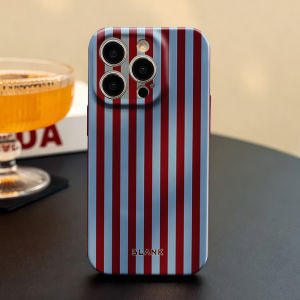 Bold Stripe For iPhone 17 16 15 14 13 12 Pro Max Slim Shockproof Cover for iPhone Air Case Blank