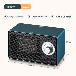 Haier Small Electric Heater Energy Saving Bathroom Office Ceramic Heating Tower Fan Heater Adjustable Three Modes IPX2 Waterproof