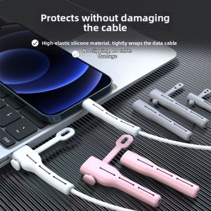 Piple | 20W Fast Charging Data Cable Protector Anti-Breakage Winding Clip Universal Phone Bite Connector