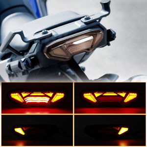 E24 LED Đèn Đuôi Xe Máy Lắp Ráp Có Đèn Báo Rẽ Cho Yamaha Tracer 900 GT 2017-2023 Đèn Phanh Cường Độ Cao