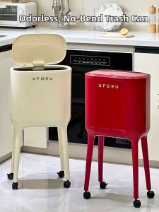New Attractive Mobile High Capacity Hands-Free Kitchen Trash Can