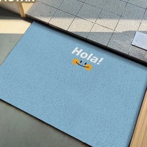 VIKAMA ¡Bienvenidos! Doormat Diatomaceous Earth Welcome Floor With Sunlight-activated Smiley Language Greetings Non-slip Doormat