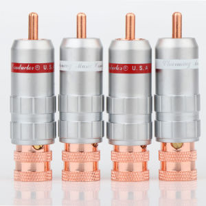 Preffair Purple Copper RCA Plug Signal Cable Connector Audio Sound Line Plug Home Cinema Audio Video Accessories