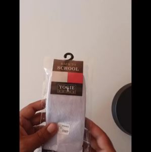 Kaos Kaki Sekolah Anak SD SMP SMA Telapak Hitam Putih Pramuka | Gebi Store 17