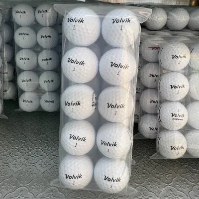 Bóng golf Volvik màu trắng độ mới 99% (Combo 10 quả)