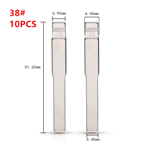 10pcs keydiy KD xhorse VVDI JMD blade Uncut Metal  HU101 38# Flip Remote Key Blade  HU101 for ford Focus
